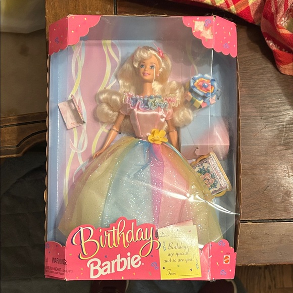 1997 Barbie Birthday Doll with Pink and Yellow Dress still in box - Picture 1 of 3